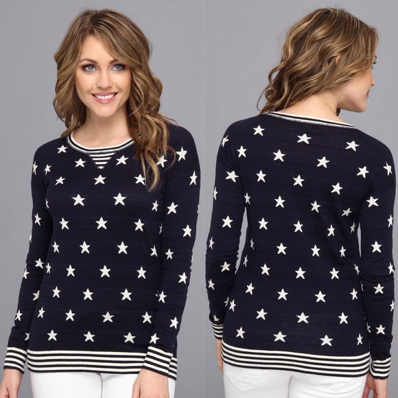 NEW Autumn Cashmere Stars & Stripes Sweatshirt - Picture 8 of 8